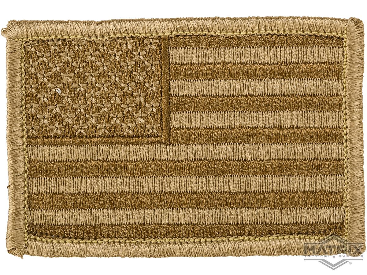 Matrix Hook and Loop U.S. IFF Flag Patch (Color: Desert / Regular)