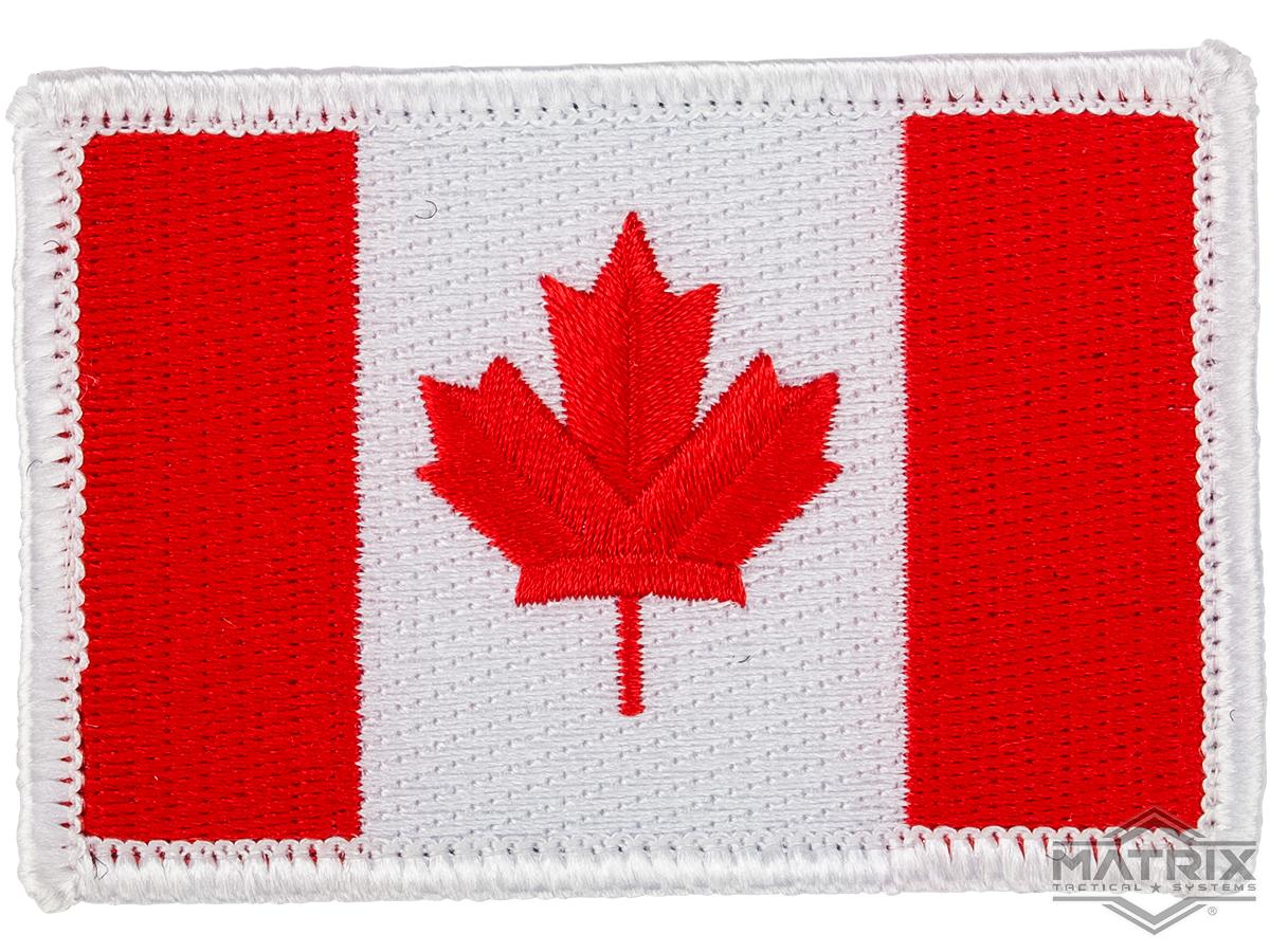 Matrix Country Flag Series Embroidered Morale Patch (Country: Canada)