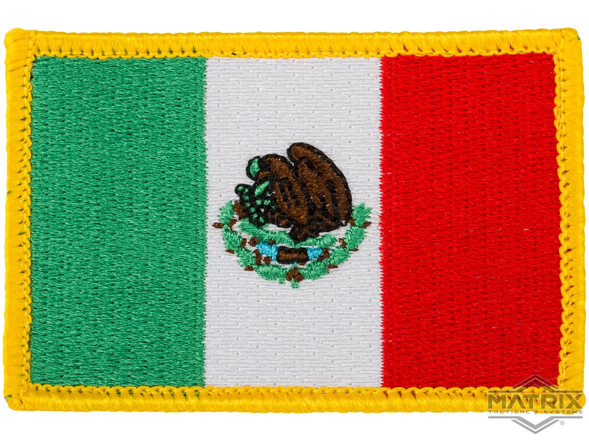 American Flag Mexican Flag Patch, Mexico Patches
