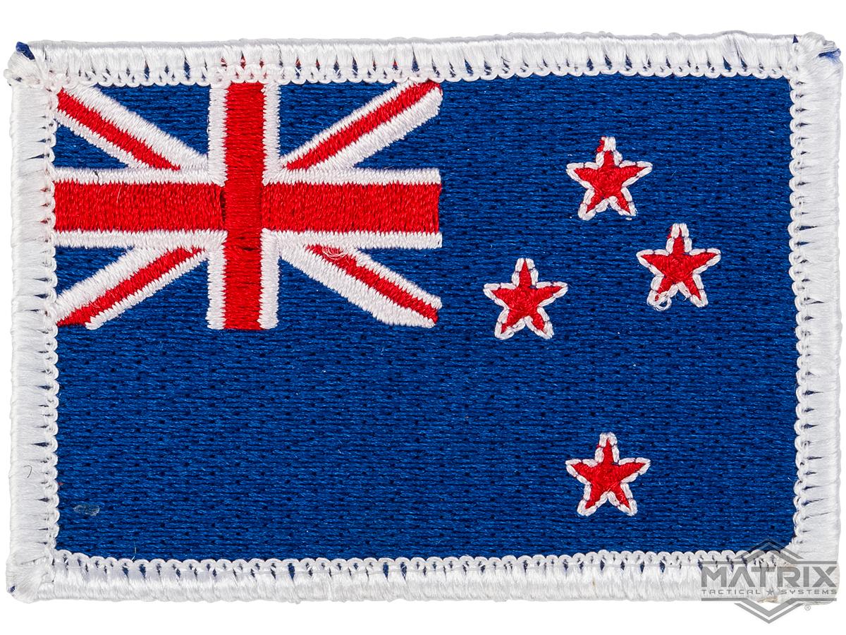 Matrix Country Flag Series Embroidered Morale Patch (Country: New Zealand)