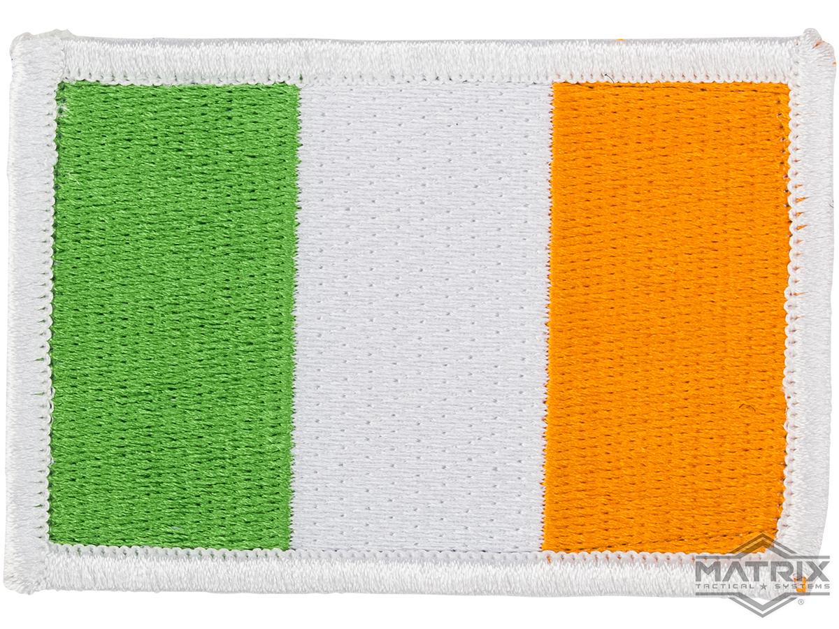 Matrix Country Flag Series Embroidered Morale Patch (Country: Ireland)