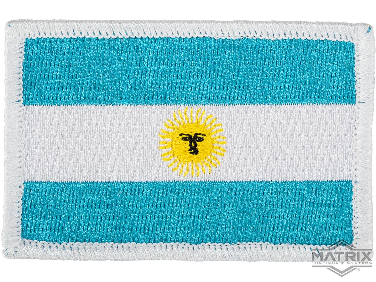 Matrix Country Flag Series Embroidered Morale Patch (Country: Argentina)