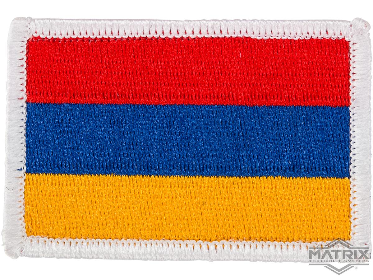 Matrix Country Flag Series Embroidered Morale Patch (Country: Armenia)