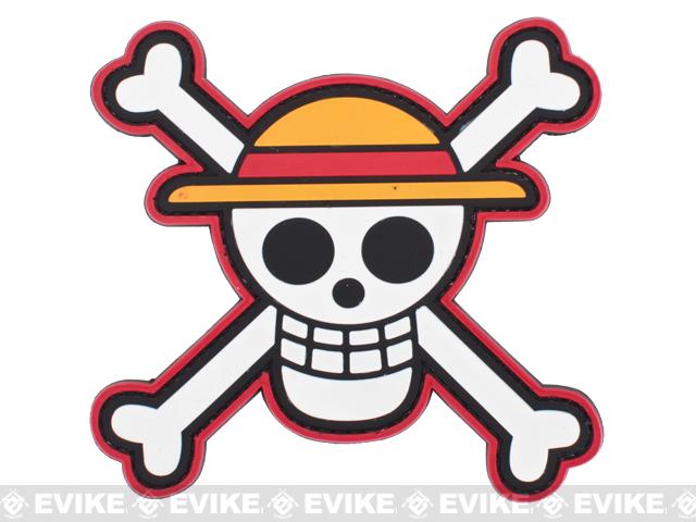 One Piece Anime Straw Hat Logo Embroidered Iron On Patch - Die Cut