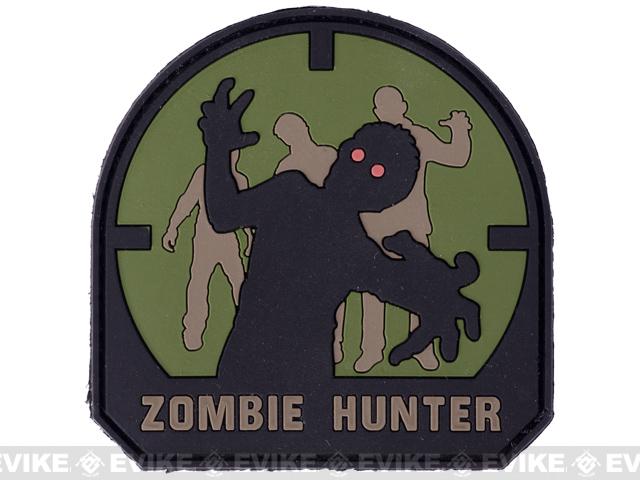 Matrix Zombie Hunter PVC IFF Hook and Loop Patch (Color: Forest)