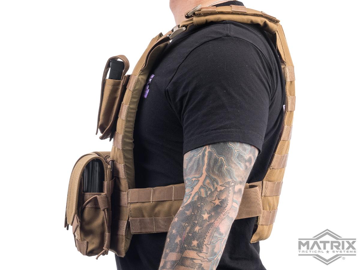 Matrix MTS Commando Elite Plate Carrier Vest (Color: Tan), Tactical ...