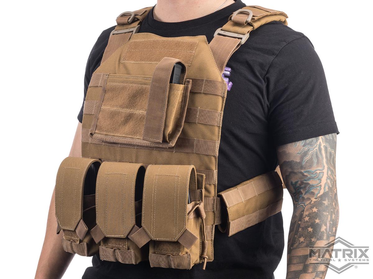 Matrix MTS Commando Elite Plate Carrier Vest (Color: Tan), Tactical ...