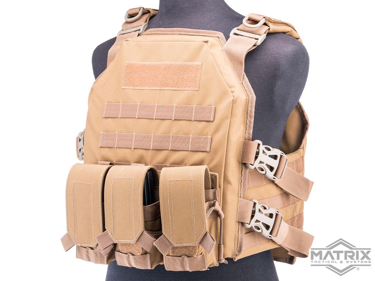 Matrix MTS SOE Light Plate Carrier Vest (Color: Tan), Tactical