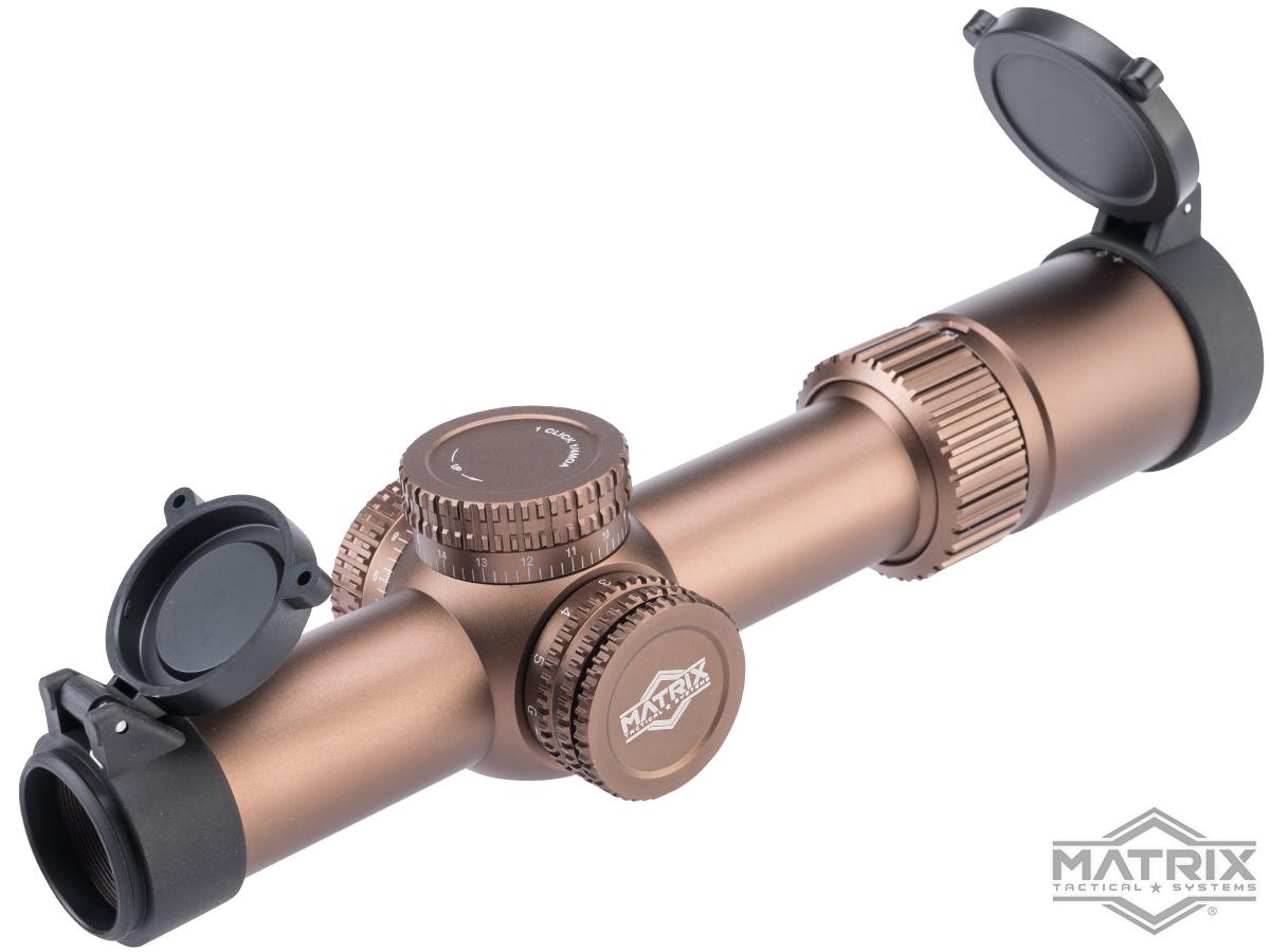 Matrix EOS 1.2-6X24 Tactical Rifle Scope by T-Eagle (Color: Bronze)