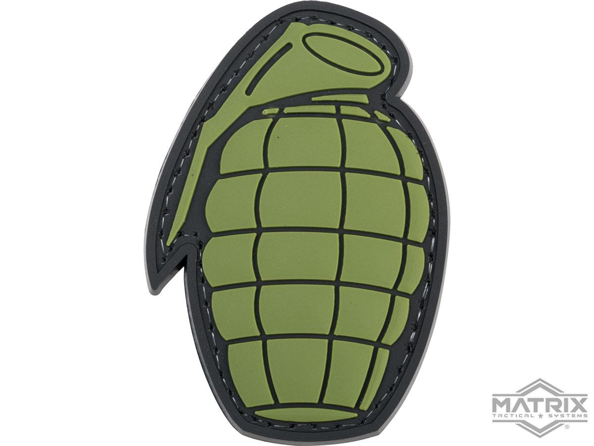 Matrix Pineapple Grenade PVC Morale Patch (Color: OD Green)