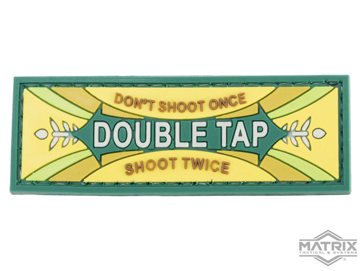 Matrix Double Tap PVC Morale Patch (Color: Green)