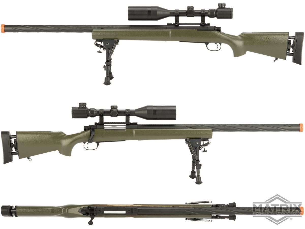 Snow Wolf US Army M24 Military Airsoft Bolt Action Scout Sniper Rifle  (Color: OD Green), Airsoft Guns, Shop By Rifle Models, M700 / M24 / M40 /  VSR10 -  Airsoft Superstore