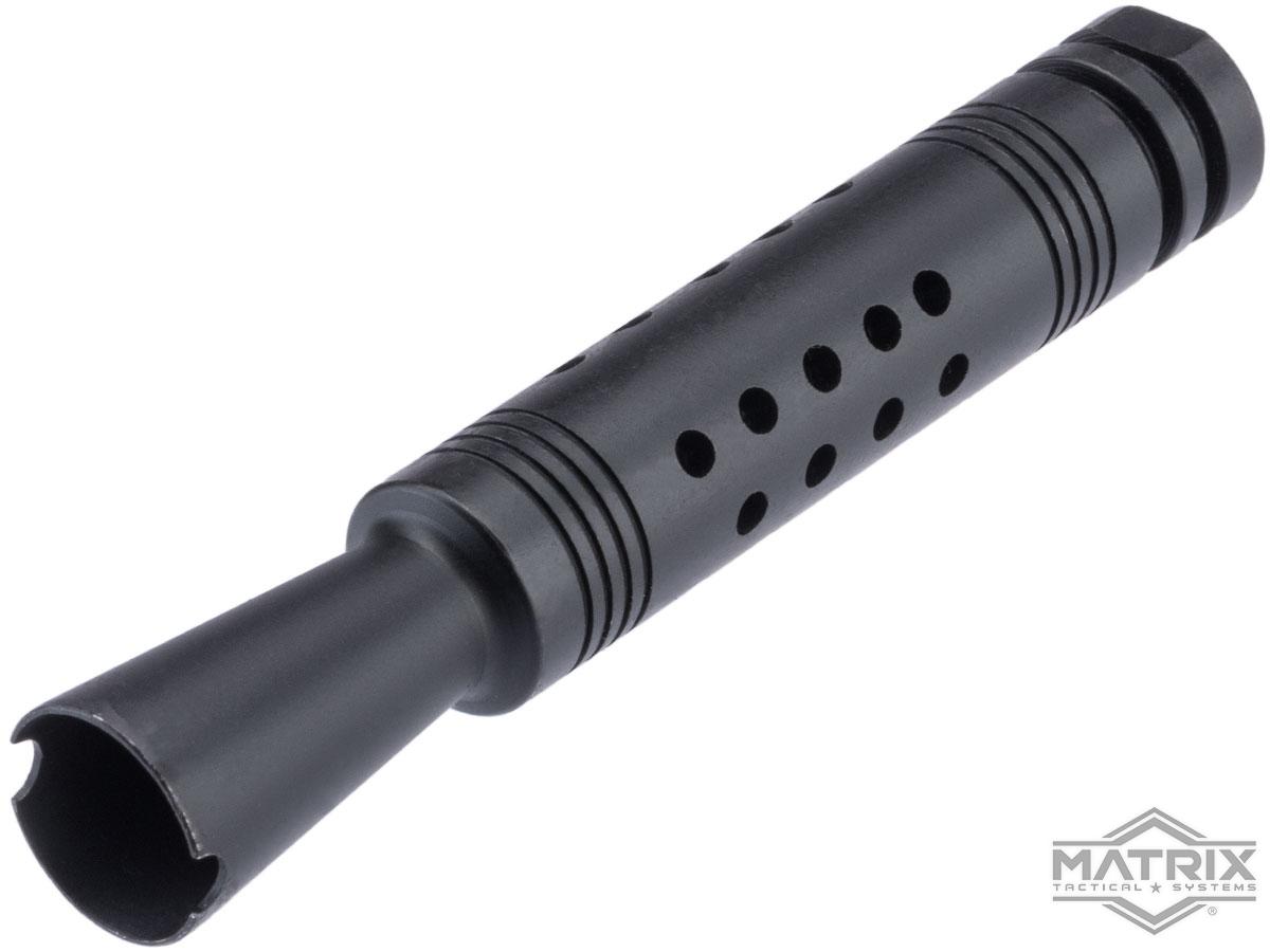 Matrix Ultra Long AK Type Flash Hider for Airsoft AEG Rifles (Type: 14mm CCW)