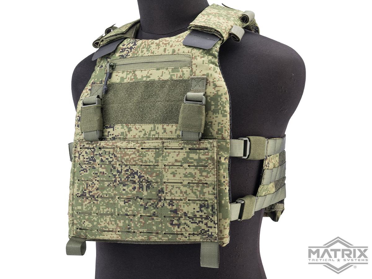 Matrix Scythe Laser-Cut Modular Plate Carrier (Color: Digital Flora)