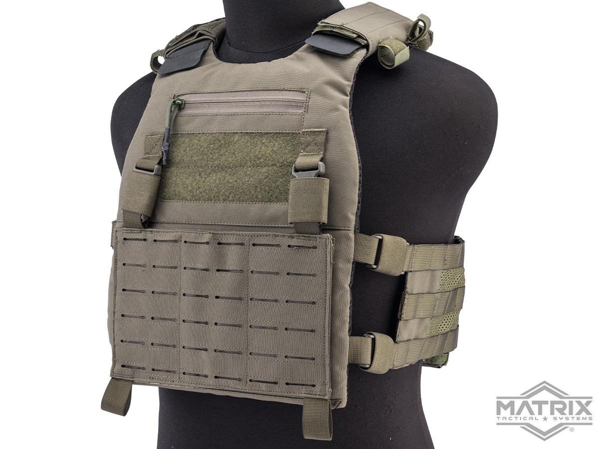 Matrix Scythe Laser-Cut Modular Plate Carrier (Color: Ranger Green)