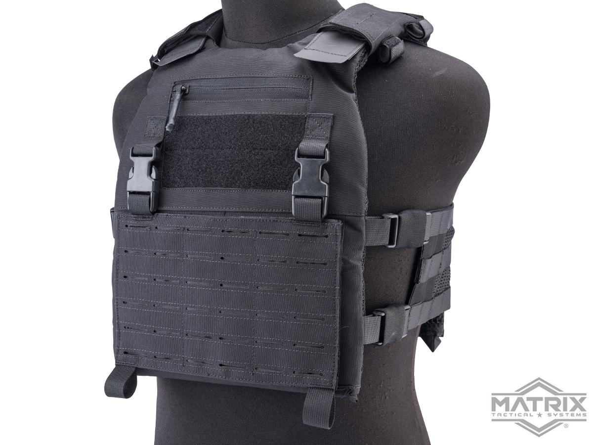 Matrix Scythe Laser-Cut Modular Plate Carrier (Color: Black)