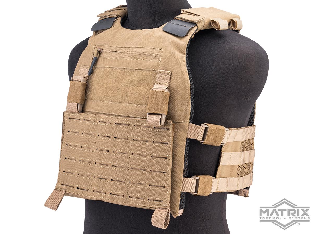 Matrix Scythe Laser-Cut Modular Plate Carrier (Color: Coyote Brown)