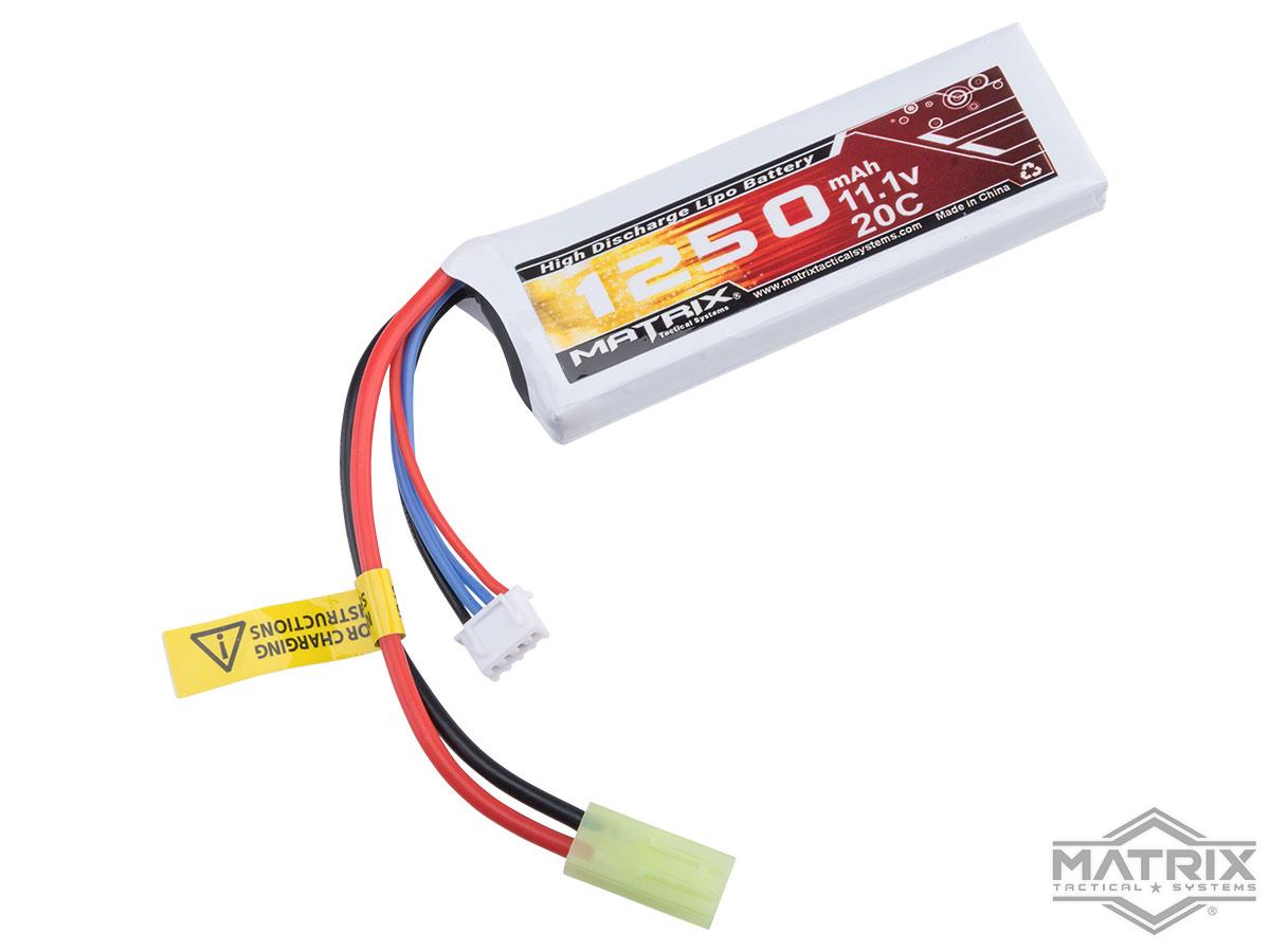 Intellect iPower 11.1v 1000mah 20c Airsoft Buffer Tube LiPo Battery Pack  (Configuration: Deans)