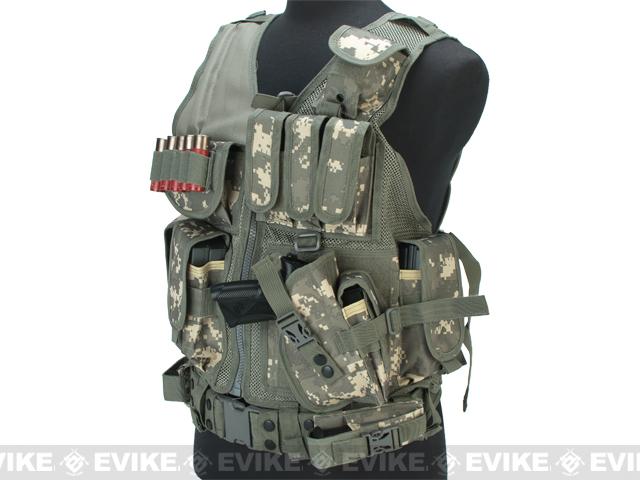 Matrix Special Force Cross Draw Tactical Vest w/ Built In Holster & Mag
