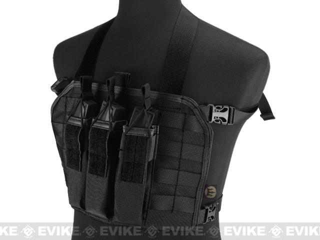 Matrix High Speed Operator Chest Rig w/ SMG Mag Pouch (Color: Black)