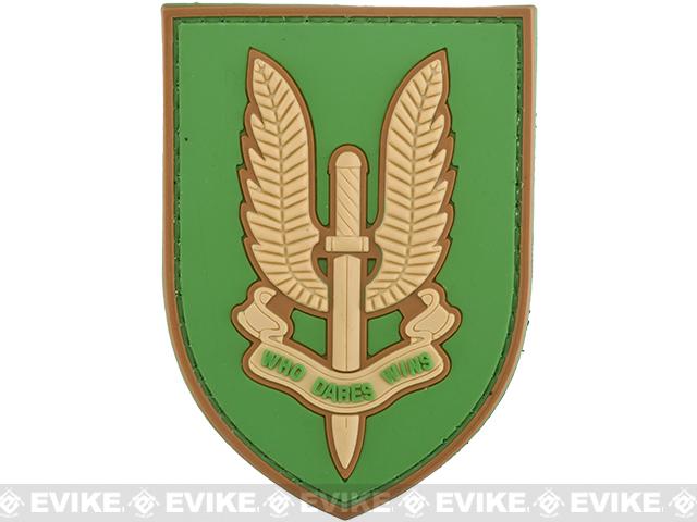 Who Dares Wins PVC Morale Patch (Color: Tan)