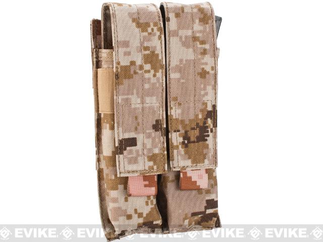 Matrix Airsoft SMG Double Magazine MOLLE Pouch (Color: Digital Desert)