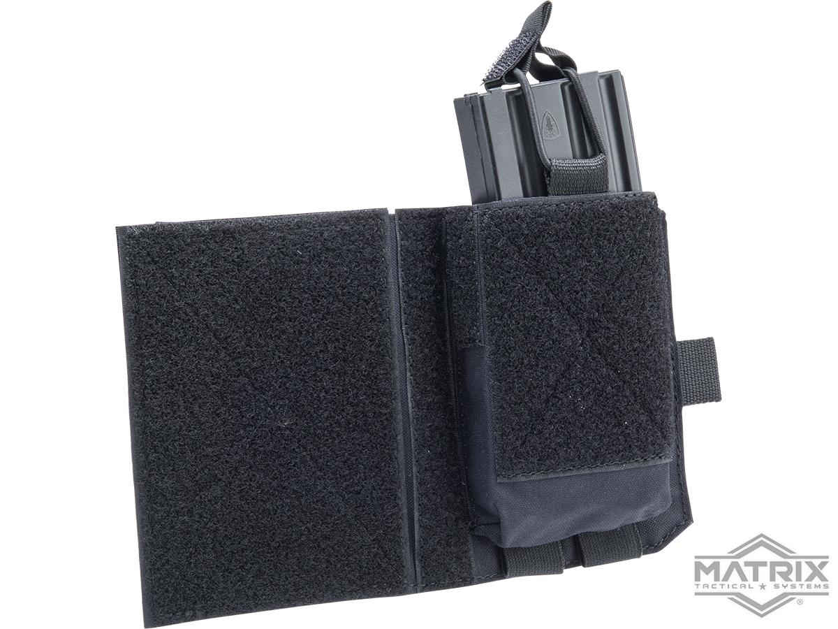 Matrix Horizontal Single Magazine Drop Pouch for Maker Chest Rigs (Color: Black)