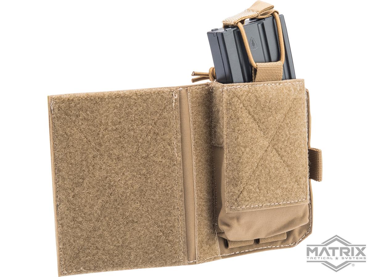 Matrix Horizontal Single Magazine Drop Pouch for Maker Chest Rigs (Color: Coyote Brown)