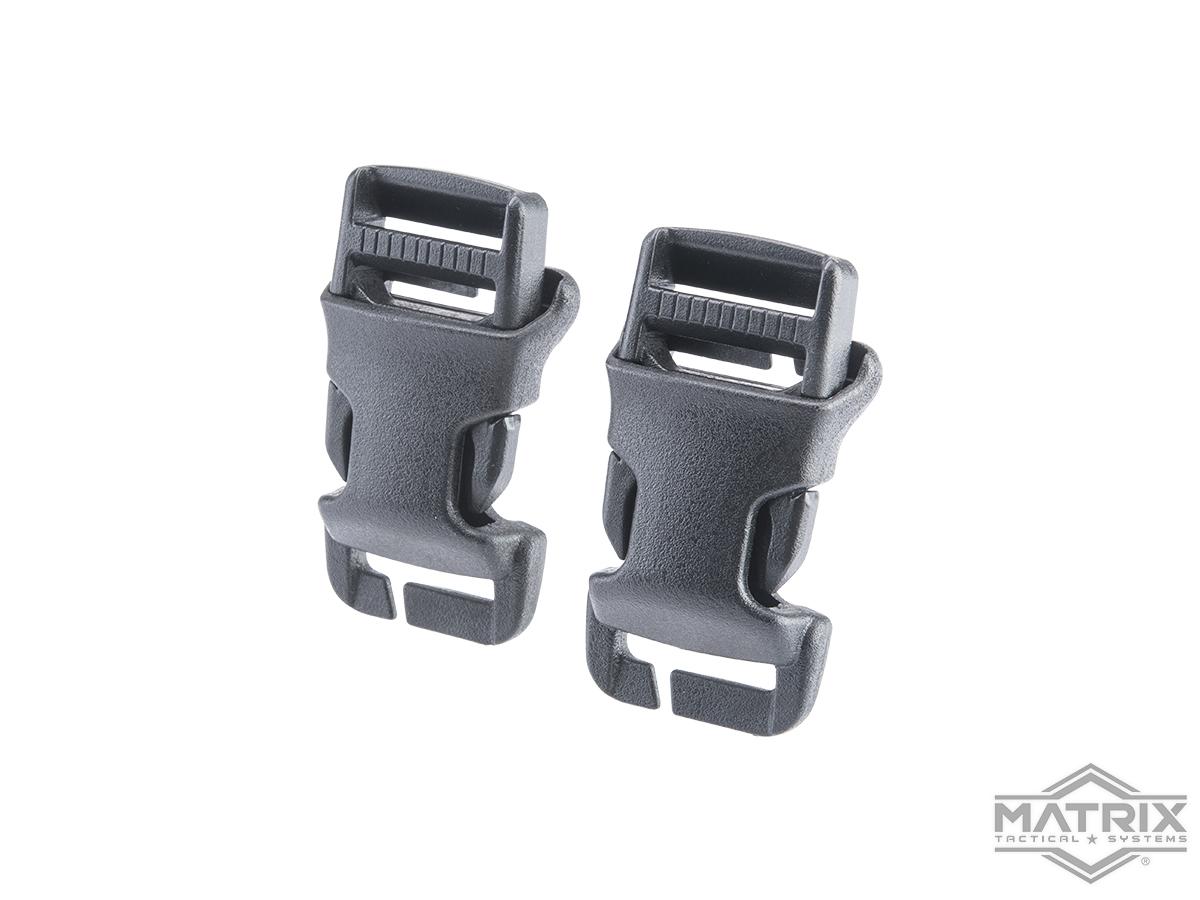 Matrix WST QASM Replacement Quick Attach Buckle Set for Vests & Attachment Panels (Color: Black)