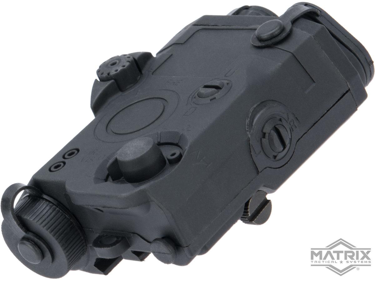 Matrix Airsoft PEQ-15 Battery Box w/ Laser System - Red Laser (Color: Black)