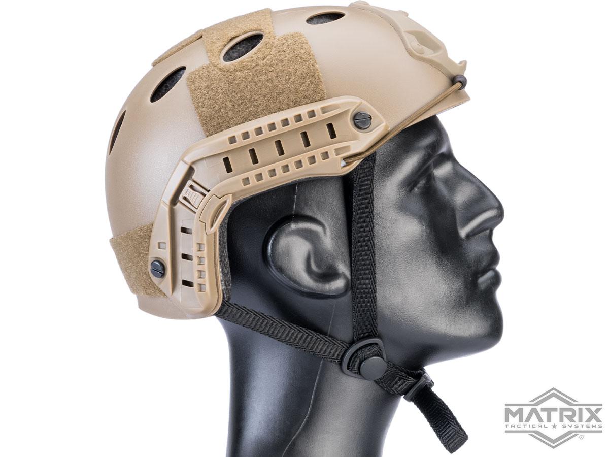 Matrix Basic PJ Type Tactical Airsoft Bump Helmet (Color: Dark Earth ...