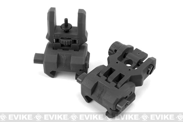 Command Arms (CAA) Licensed Low Profile Flip-up Sights Set (Color: Black)