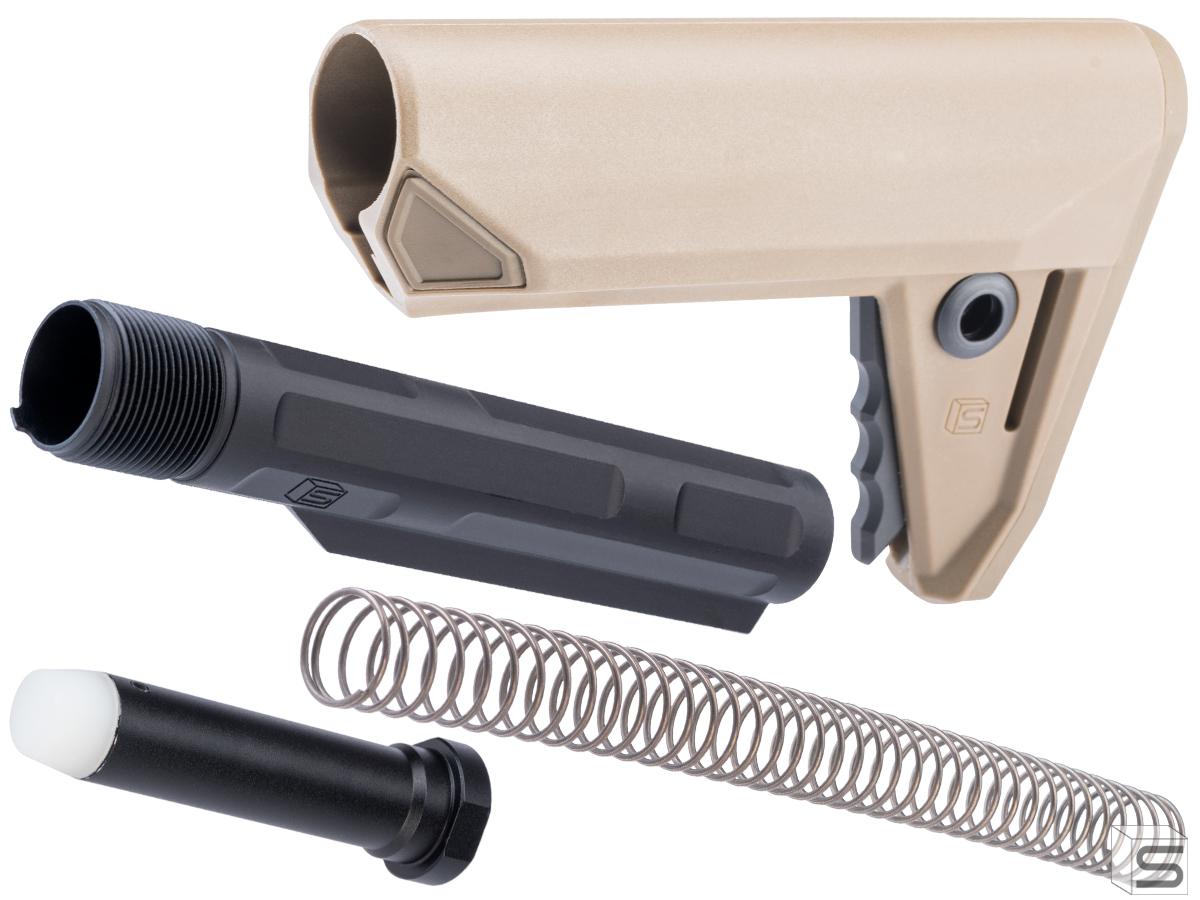 Salient Arms International U.G.G. Adjustable Stock (Color: Tan / With AR15 Buffer Assembly)