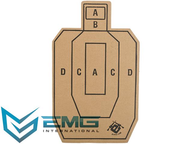 Professional Evike.com Silhouette Tactical Training Targets with Scoring Rings - Set of 20 (Model: Evike 10x16)