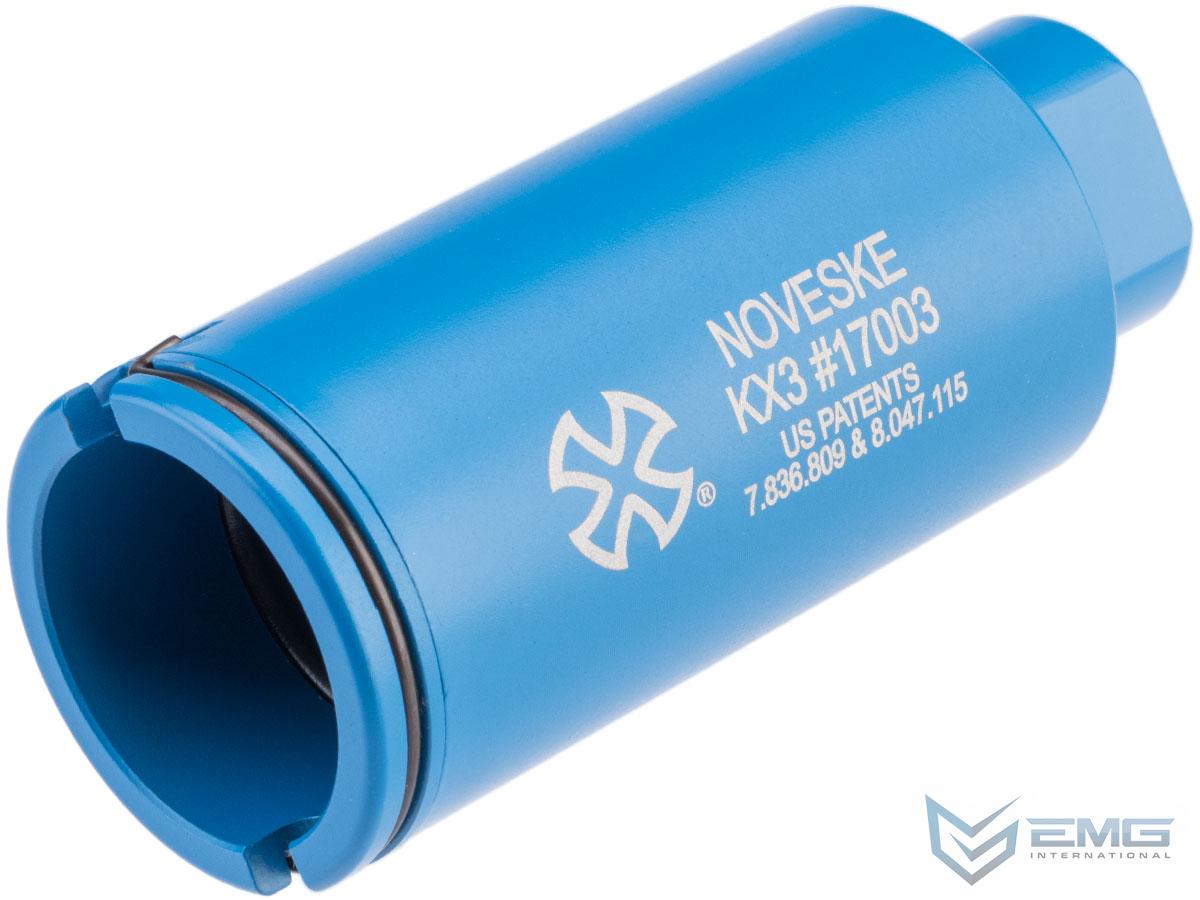 EMG Noveske KX3 Adjustable Sound Amplifier Flashhider (Color: Blue / 14mm Negative)