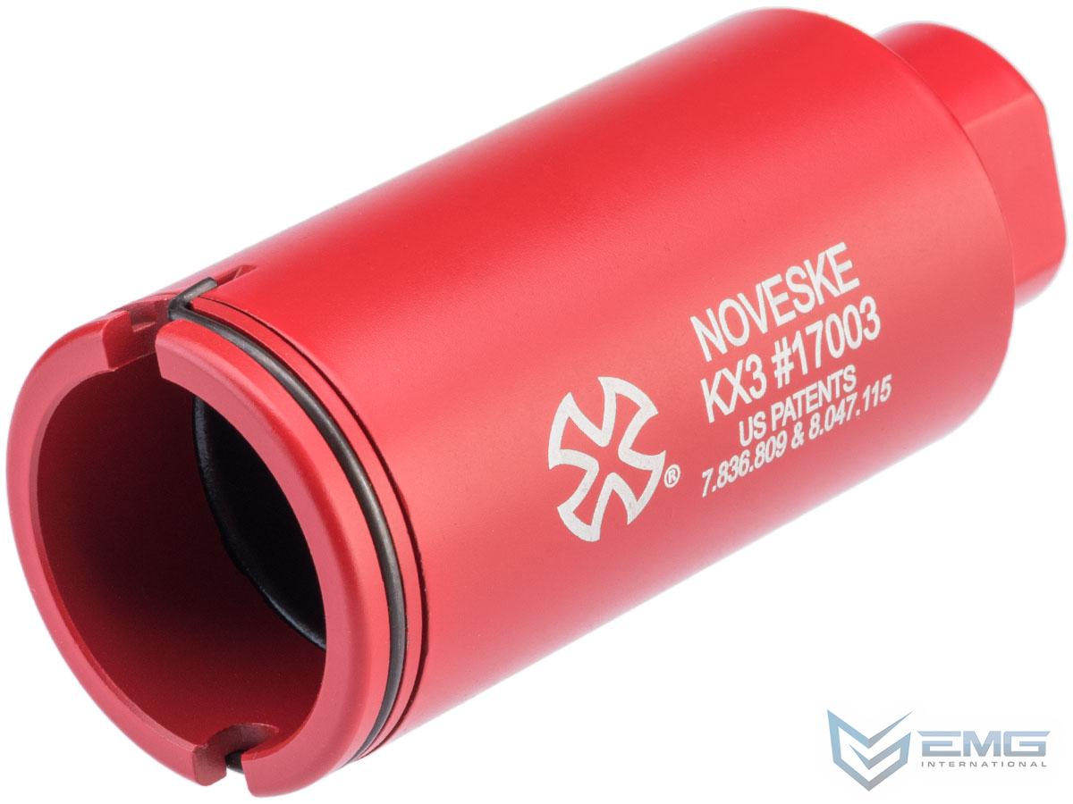 EMG Noveske KX3 Adjustable Sound Amplifier Flashhider (Color: Red / 14mm  Negative)