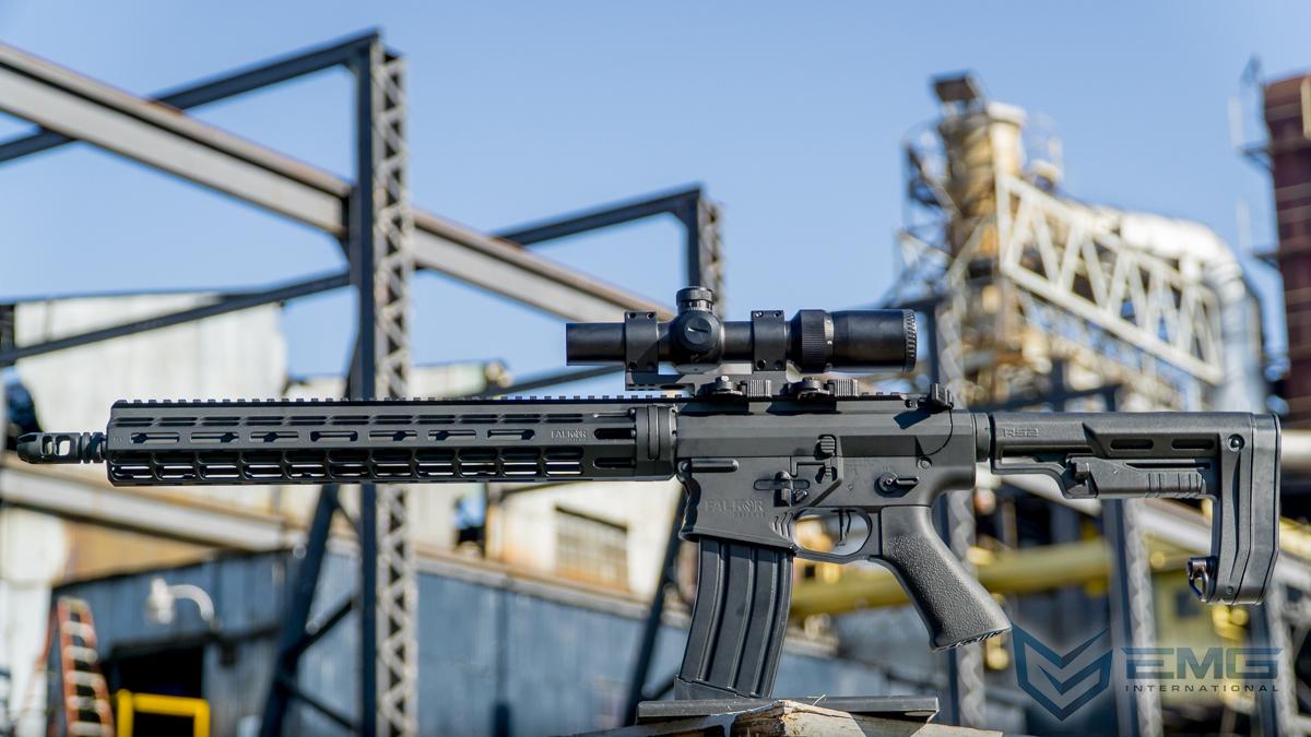 EMG Falkor AR-15 RECCE Training Weapon M4 Airsoft AEG Rifle w/ Black Sheep  Arms Custom Cerakote (Color: Cyrex)