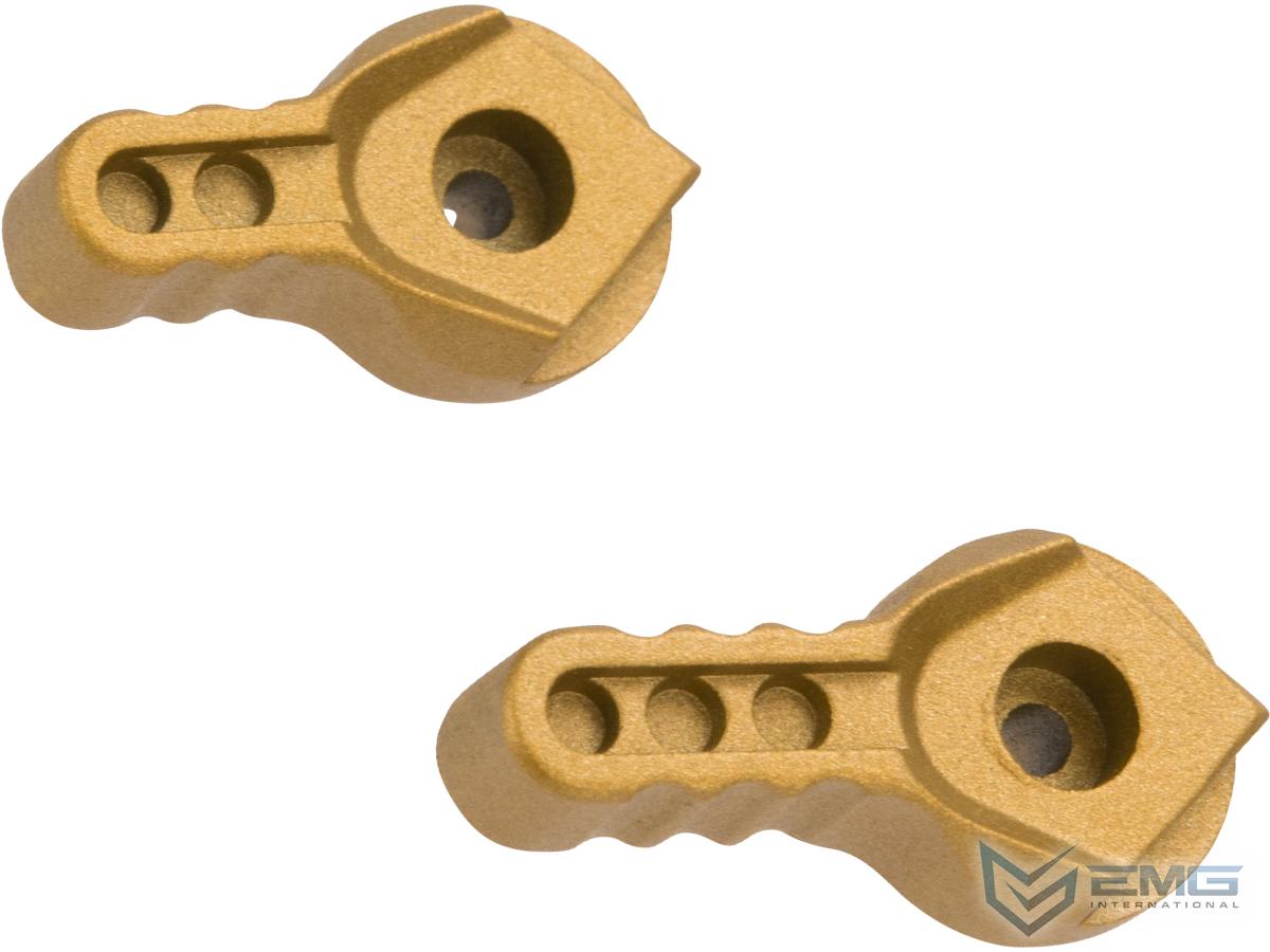 EMG F-1 Firearms Officially Licensed Ambidextrous Fire Selector for M4/M16 Series Airsoft AEGs (Color: Gold / UDR)