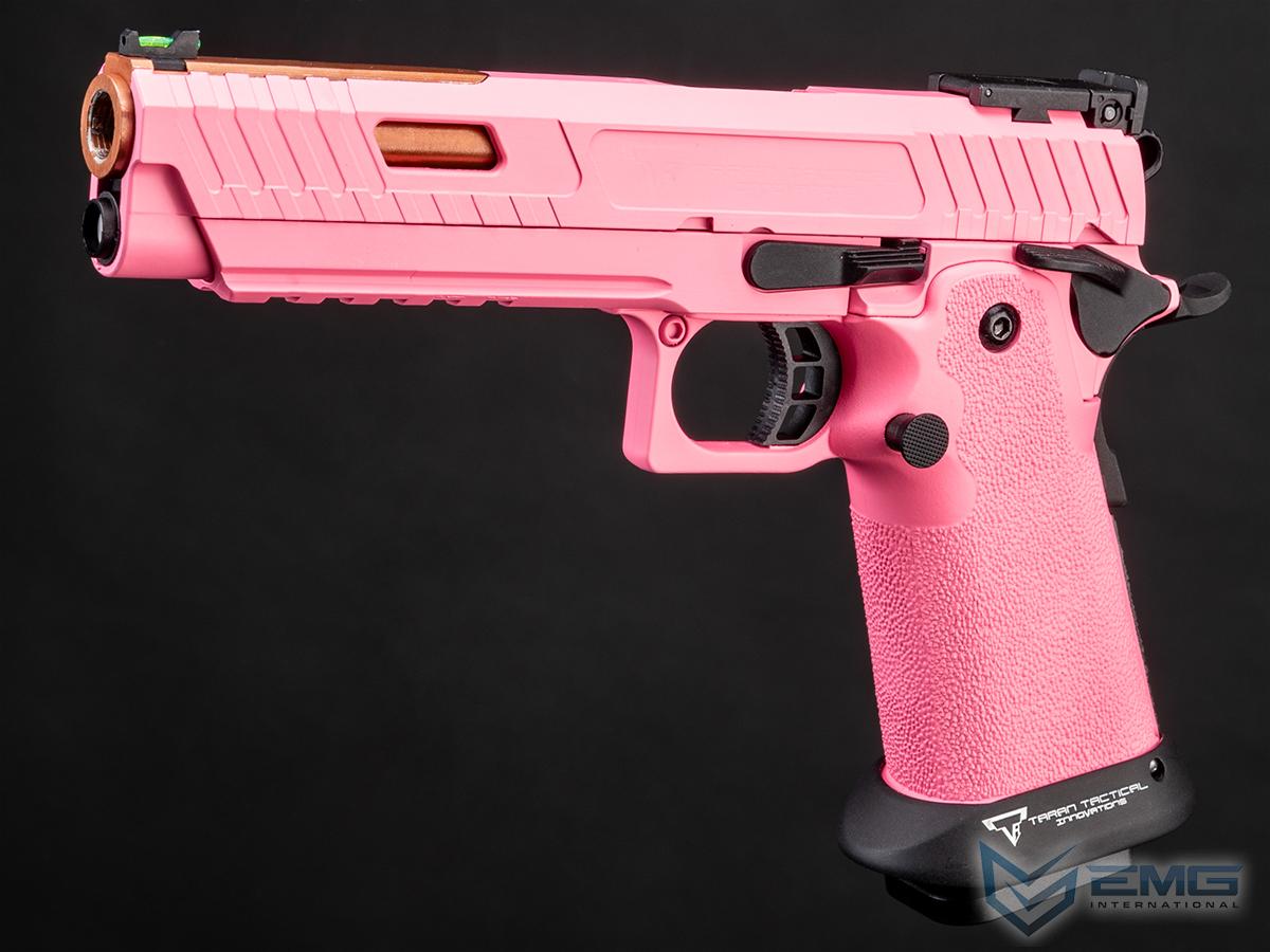 EMG TTI Licensed JW3 2011 Combat Master Airsoft Training Pistol w/ Custom Island Barrel & Cerakote (Color: Pink / CO2)