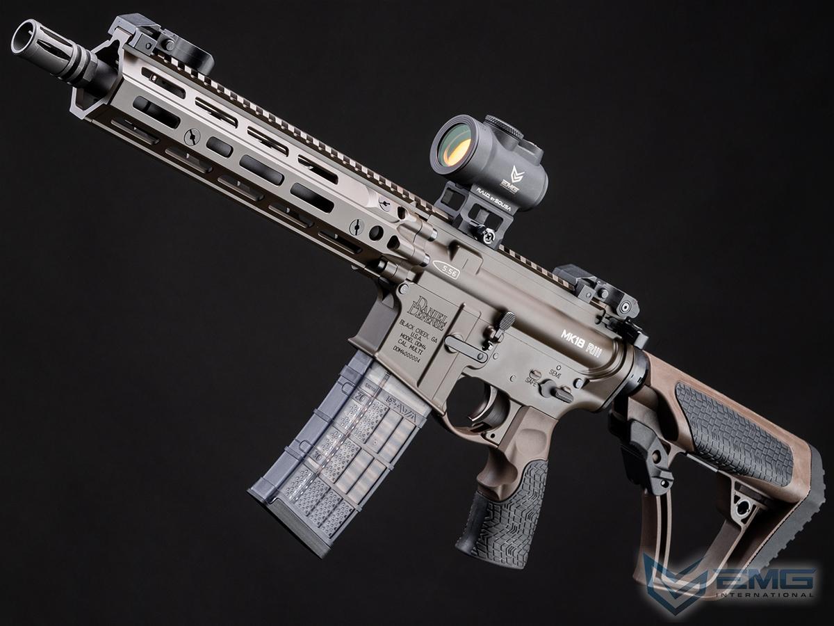 EMG CGS Series Daniel Defense Licensed DDM4 RIII Series Gas Blowback  Airsoft Rifles by CYMA (Model: MK18 RIII / Flat Dark Earth), Airsoft Guns,  Gas Blowback Rifles - Evike.com Airsoft Superstore