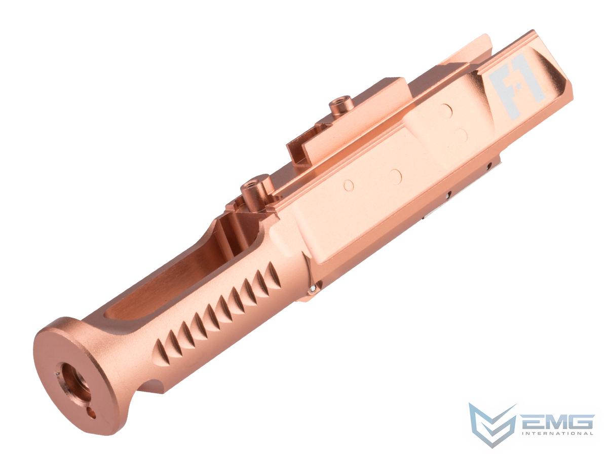 EMG F-1 Firearms Licensed Low Mass Durabolt Bolt Carrier for TM MWS M4 Gas Blowback Airsoft Rifles (Color: Rose Gold)