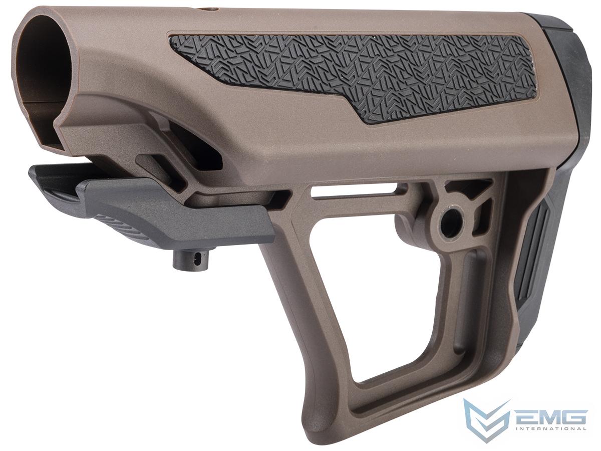 EMG Zeta Adjustable Stock for M4 AEG Rifles by ICS (Color: Coyote)