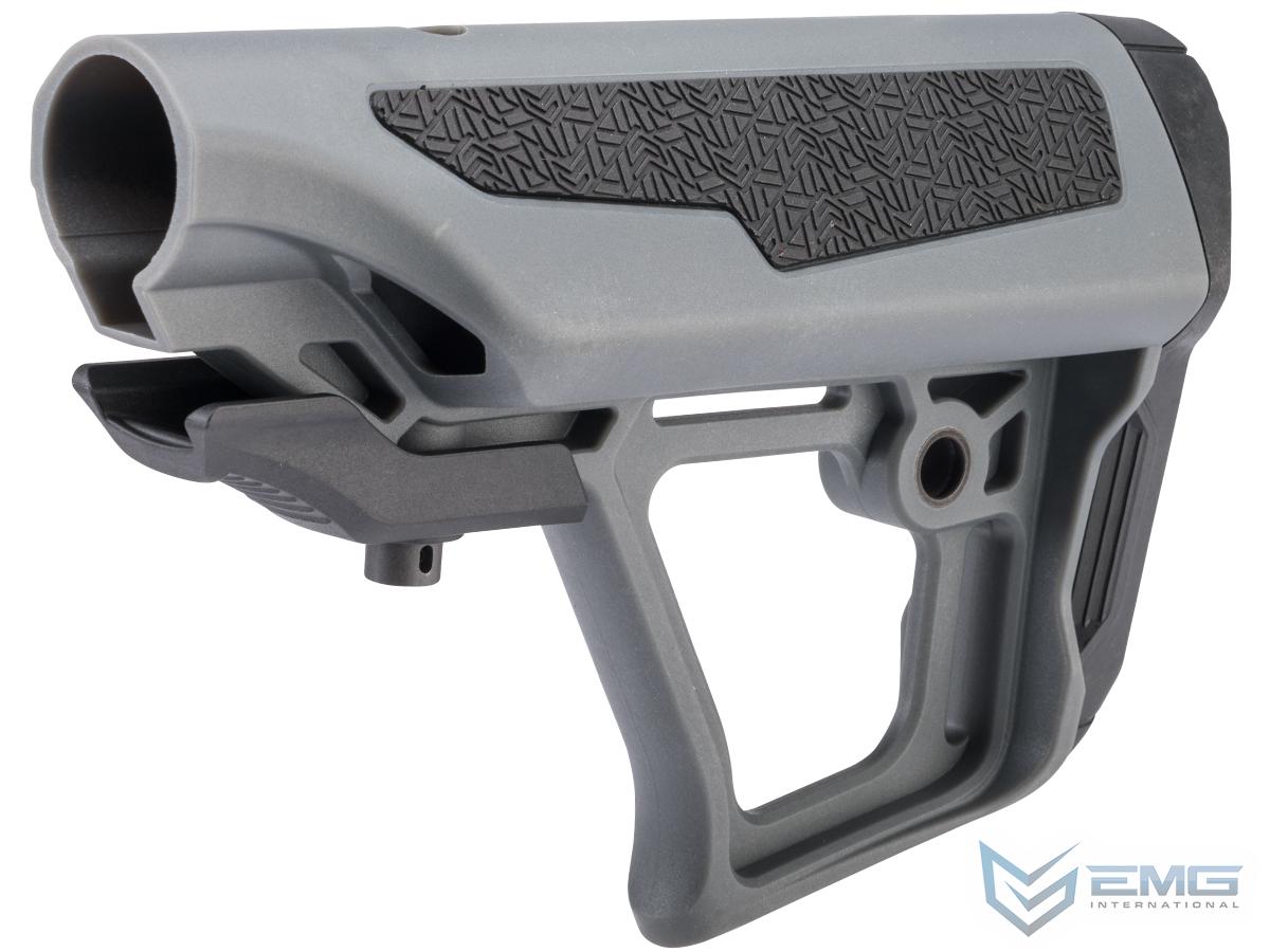 EMG Zeta Adjustable Stock for M4 AEG Rifles by ICS (Color: Grey)