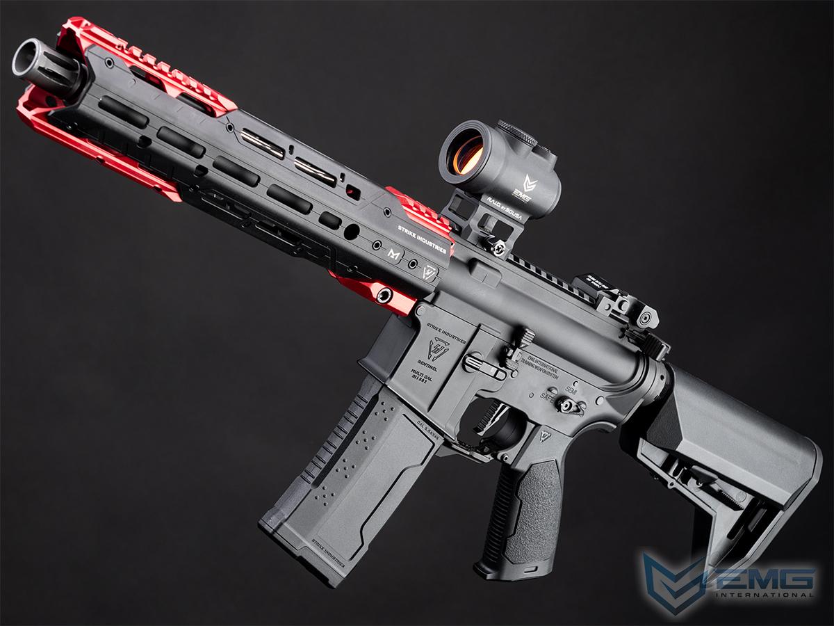 EMG Custom Built Strike Industries Licensed Sentinel AR-15 Airsoft AEG Rifle w/ GRIDLOK® Handguard System (Color: Red / 11 Rail / Gun Only)