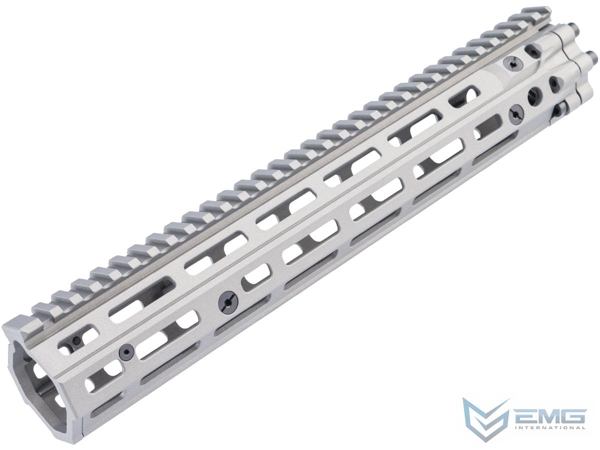 EMG Daniel Defense Licensed CNC Aluminum Free Float M-LOK RIS III Handguard for M4 Airsoft AEG Rifles by CYMA (Color: Cobalt / 12.5)