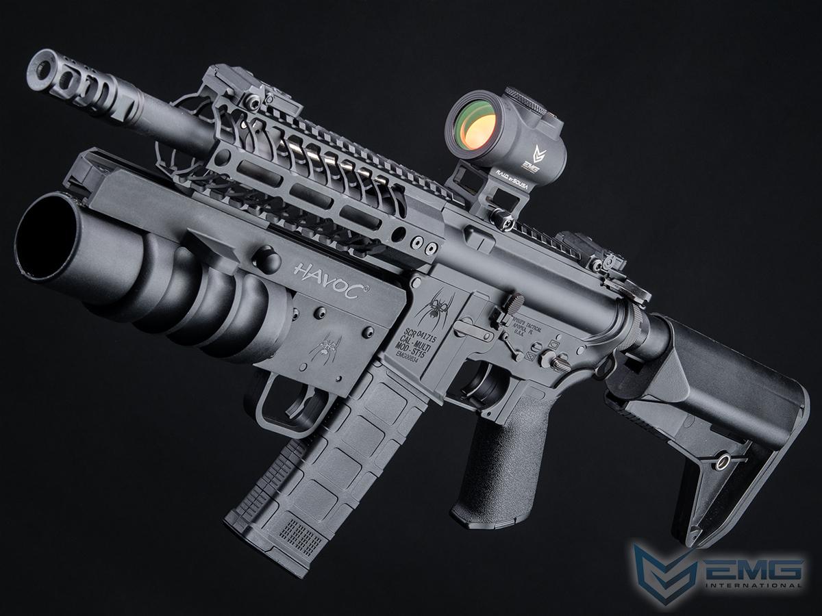 EMG Spike's Tactical Licensed M4 AEG AR-15 Parallel Training Weapon (Model: 7 PDW / 350 FPS / 9 Grenade Launcher Package)