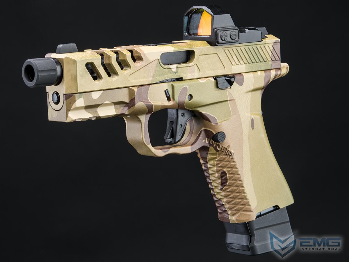 EMG F-1 Firearms Licensed BSF-19 Optics Ready CO2 Powered 7~8mm Gel Ball Pistol (Color: Multicam)