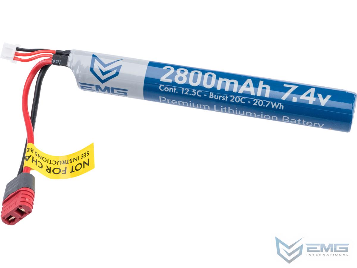 EMG 7.4v High Performance Premium Li-Ion Stick Type Airsoft Battery (Model: Standard Deans / 2800mAh)