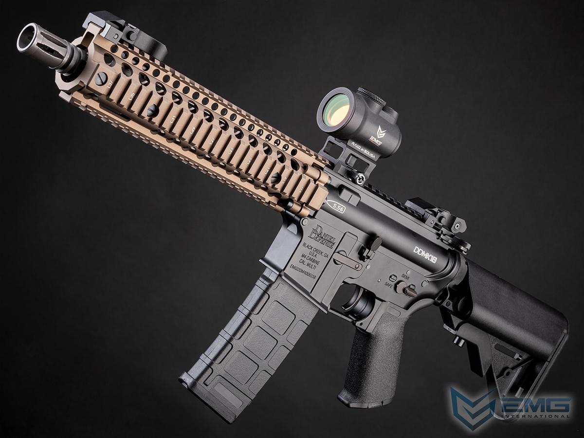 EMG Daniel Defense Licensed MK18 Airsoft AEG Rifle w/ GATE Aster Programmable MOSFET (Color: Black - DE Handguard)