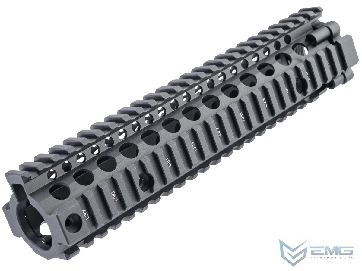 EMG Licensed Daniel Defense M4 MK18 RIS II Airsoft CNC Aluminum Handguard by ICS (Color: Black / 9.55)